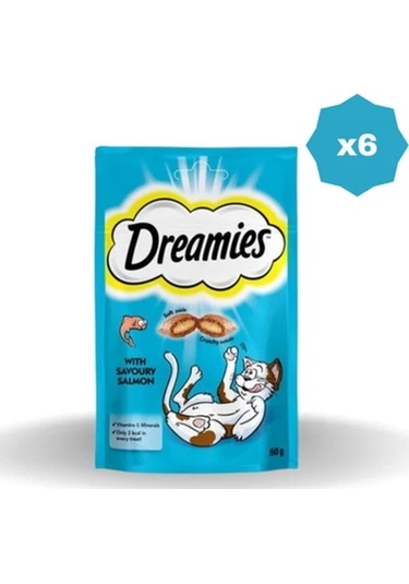 Dreamies Kedi Ödül Maması Somon 60 Gr - 6 Adet