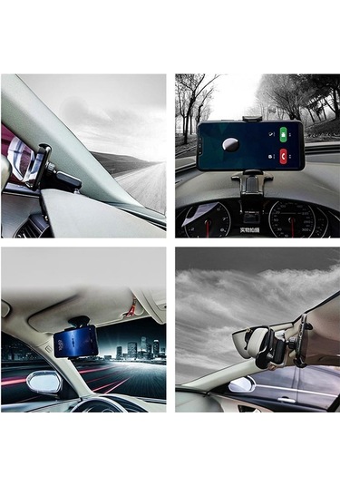 Seametal Araç Telefonu Tutucu Dağı Cep Telefonu Braketi Desteği Araba Ayna Akıllı Telefon Montaj Standı İphone Samsung Xiaomi Huawei