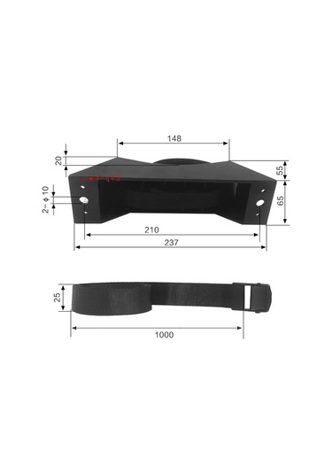 Suntek Gaz Tüpü Braketi Pratik Premium Aksesuarlar Yedek Siyah