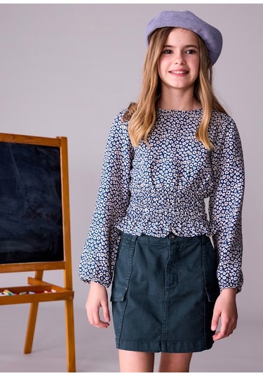 Mayoral Kız Çocuk Etek 7905 Petrol