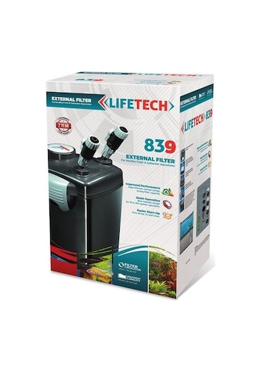 Lifetech 839 Akvaryum Dış Filtre 4 Kovali Full Dolu 1500 L/H 35w