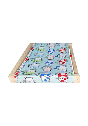 Duvara monte kedi hamağı ve kedi merdiveni takımı (Mavi)