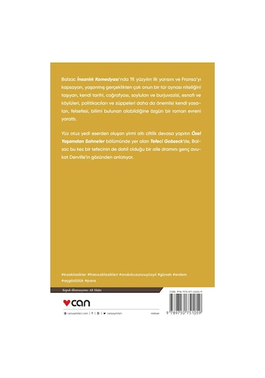 Tefeci Gobseck - Kısa Klasikler 36 - Honore de Balzac - Can Yayınları