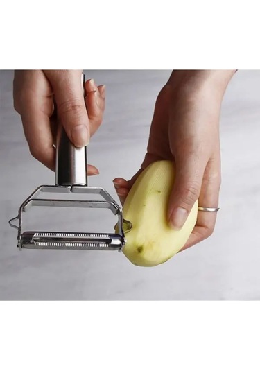 Yeşil Soyacak Doğrayıcı Jülyen Bıçağı Yeşil