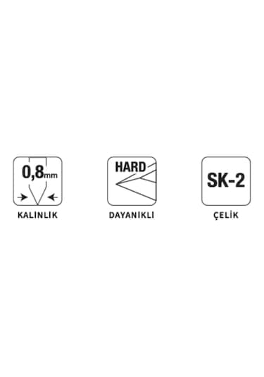 Vıp-tec Vt875005-1 Kancalı Tip Endüstriyel Bıçak Yedeği Yerli Üretim 10 Adet