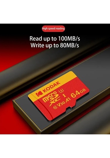 Novahub Kodak Micro Sd Kart 128gb U3 64gb 256gb Akıllı Telefon Kamera Tablet Robot Uav
