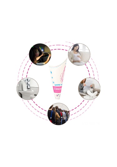 Yuntech01 Kadınlar İçin Dış Mekan Tuvaleti, Kamp Ve Yürüyüşlerde Dikey İdrar Cihazı, Hamileler İçin Tek Kullandım Kağıt Ürün, Araç İçin Acil Kullanim, Pembe 12'li Paket Çok Renkli