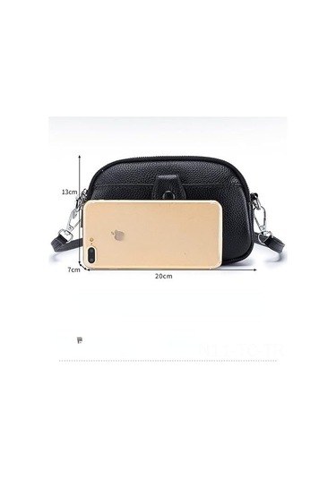 Skycity Kadınlar İçin Gerçek Deri Çapraz Çanta - 3 Fermuarlı, Küçük Ve Şık Telefon Çantası, Hediye Seçeneği Gümüş