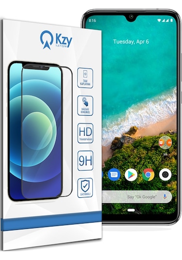 Xiaomi Mi A3 ile Uyumlu Tam Kaplayan Temperli Cam Ekran Koruyucu