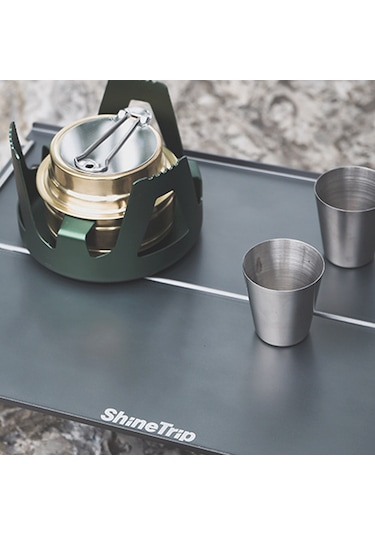 Geeksen Açık Hava Alüminyum Kamp Katlanır Masa Taşınabilir Mini Masa Barbekü Sehpa Ultra Hafif Çok Amaçlı Kamp Masası Gri Çok Renkli