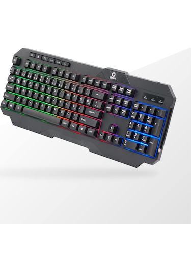 Qpart GM16 USB Multimedya Kablolu Işıklı Oyuncu Klavye