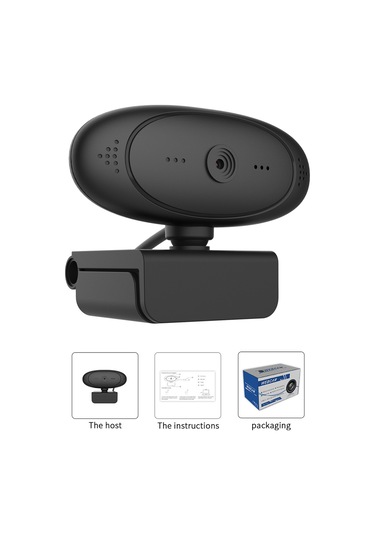 Geeksen Hd Web Kamera - 1080p Otomatik Odaklamalı, 360 Dönebilir, Mikrofonlu Usb Video Konferans Kamerası