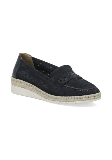 105454.z5fx Lacivert Kadın Loafer 000000000101970476 Mavi