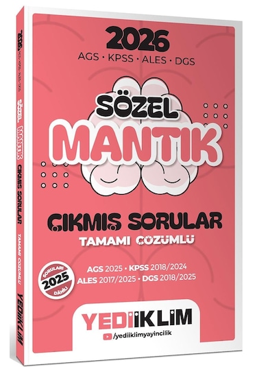 Yediiklim 2026 Ags Kpss Ales Dgs Sözel Mantık Tamamı Çözümlü Çıkmış Sorular