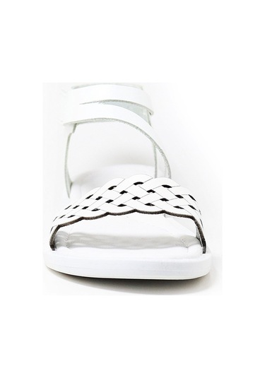 Artico Etoile Hakiki Deri Beyaz Vaketa Kız Çocuk Sandalet Beyaz