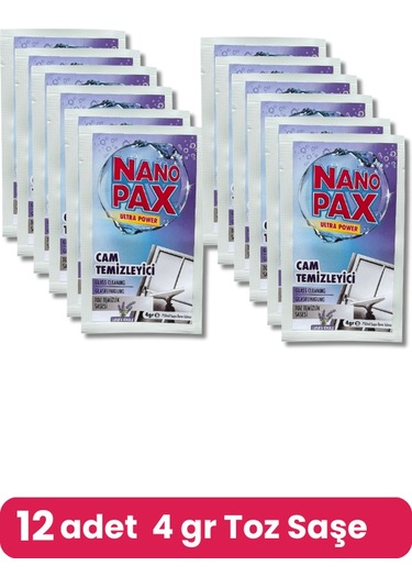 Cam Temizlik Toz Temizlik Saşesi 12 Adet X 4gr