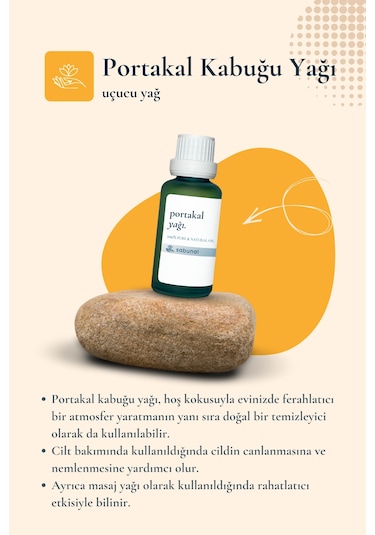 Sabunal Portakal Kabuğu Yağı 30 ML Aromaterapi Ve Cilt Bakım Yağı