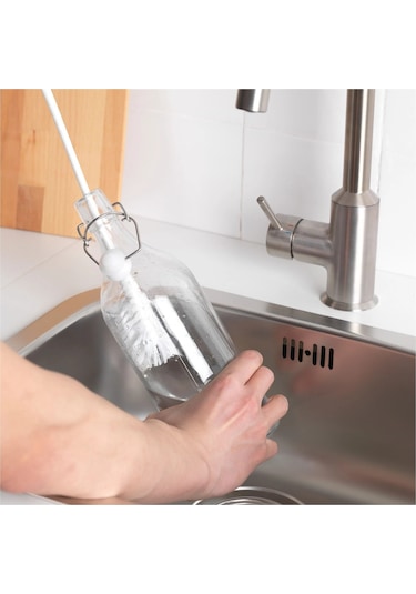 İkea Şişe Temizleme Fırçası Temizlik Bulaşık Fırçası Saplı 2'li