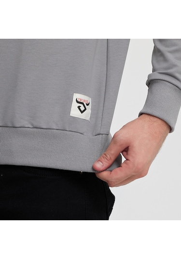 Twobull HELSİNKİ Erkek  Füme / Taş Sweatshirt