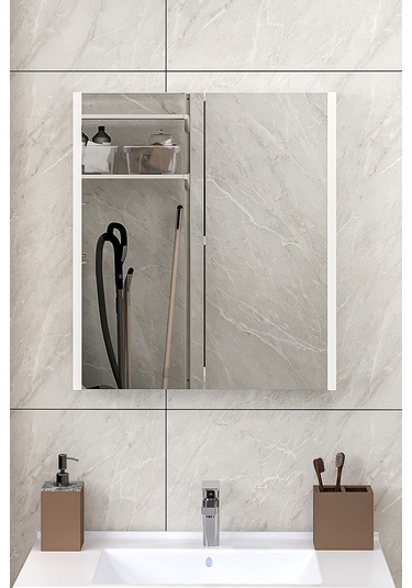 Soft Banyo Üst Dolap,banyo Üst Modül Beyaz