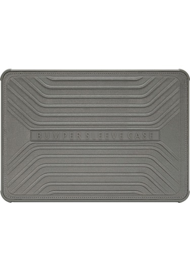 Laptop Çantası Bilgisayar Çantası 13 İnç Macbook Uyumlu Air Pro Çanta Kılıf Type-c Girişli 2016 Sonrası Wiwu Gri