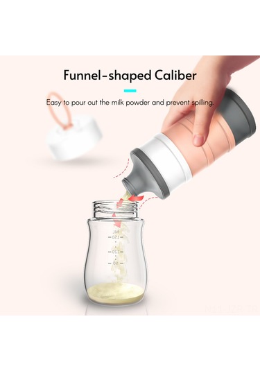 Geeroyoo 4 Katmanlı Bebek Süt Tozu Saklama Kabı, 50g Kapasiteli, Taşınabilir Ve Pratik, Mavi - Pp Malzeme