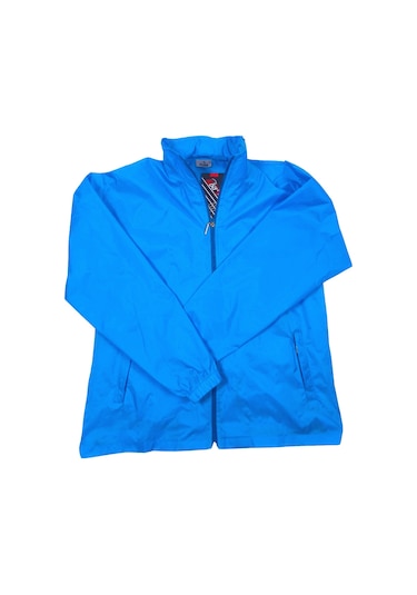 Fuba Saks Mavi Astarsız Yağmurluk Saks Mavi