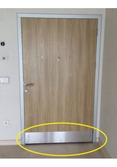 2 Adet Kapı Altı Koruması Tekmelik Paslanmaz Alüminyum Saten Renk
