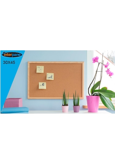 Inter Pano INT-510 Ahşap Çerçeve Mantar Pano