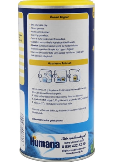 Humana İyi Geceler Bitki Çayı 200 G