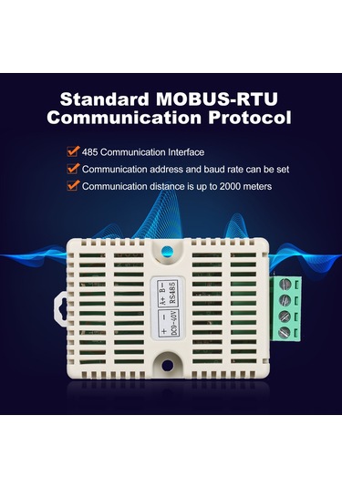 Tenfowee Endüstriyel Modbus-rtu Sensörü - Yüksek Hassasiyetli Sıcaklık Ve Nem Ölçüm Cihazı Wtr10-e