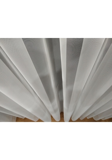 Perdefony Grek Zemin Düz Tül Perde