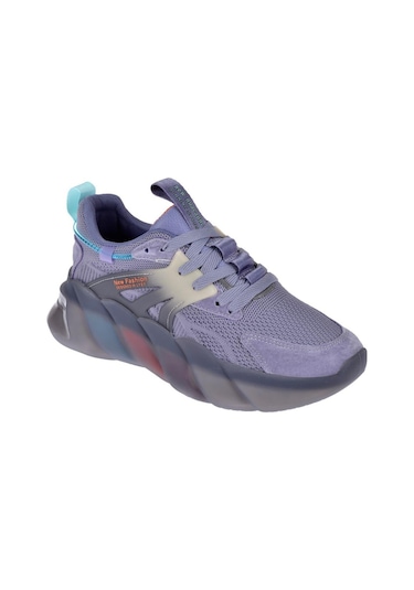 Pullman Triko Kadın Spor Ayakkabı Sneaker Gj-487 Mor - Kadın Mor