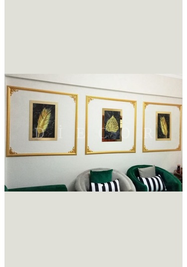 Diecor Dekoratif Polistren 15 Adet 4 Cm Gold Duvar Çıtası Beyaz 4 Cm Model:xa210