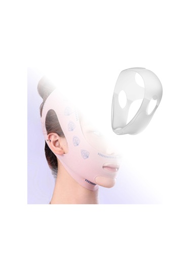 Homyl Buz Baş Sarma Evrensel Rahat Silikon Yüz Paketi Çene Için Beyaz
