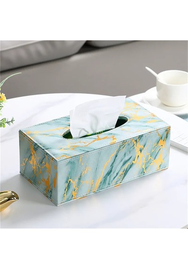 Mermer Desen-pu Deri Doku Kutusu Dikdörtgen Peçete Tutucu Pompalama Kağıt Vaka Dağıtıcı Ev Ofis Araba Dekorasyon Için