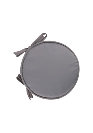 Suntek Yuvarlak Sandalye Yastık Zemin Pouf Mat Pedi Açık-gri-30-cm Açık Gri 30 Cm