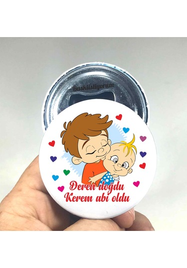 Baskiistiyorumm Bebek Açacak Magnet Isim Baskılı Magnetli Açacak (367446287)
