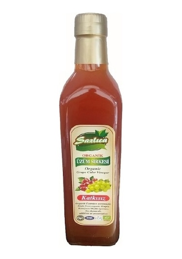 Sazlıca Organik Üzüm Sirkesi 500 ML
