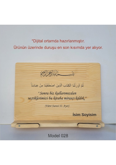 Münzevi Masaüstü Ahşap Rahle/tablet/kitap Tutucu-model028
