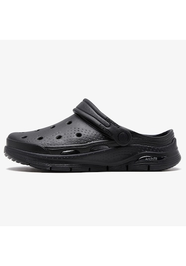 Skechers Airch Fit Foamies Valiant Mens Sandals Erkek Günlük Terlik Siyah Bej