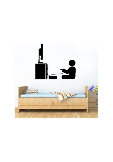 Çocuklar Oyun Oynama Duvar Çıkartmaları Kendinden Yapışkanlı Pvc Ev Yatak Odası Çocuk Odası Duvar Dekorasyonu Poster 43 38cm Şeffaf