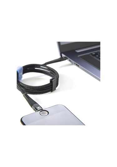 Shaza SG2005UT USB - Type-C 5A 100 W Örgü Hızlı Şarj Kablosu 1 M