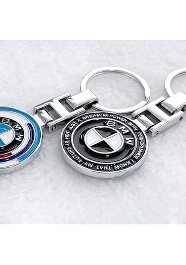 Metal Anahtarlık Siyah Bmw Logolu Anahtarlık E46 E60 E90 F30 X5
