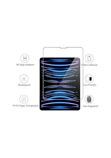 Apple Uyumlu iPad, Pro 11 2022 4. Nesil Ekran Koruyucu Flexible Nano