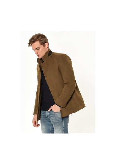 Plt8327 Dewberry Erkek Palto Camel