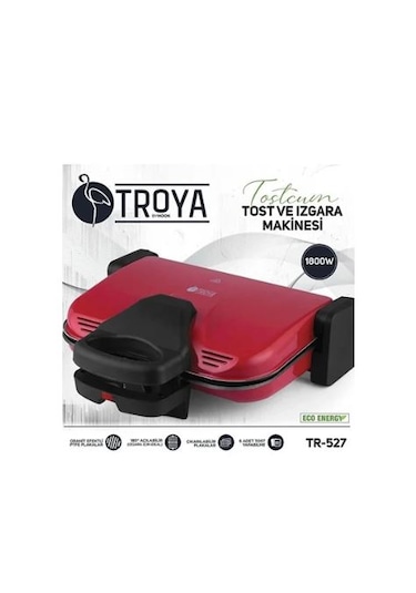 Troya Tostçum TR-527 1800 W Izgara Ve Tost Makinesi
