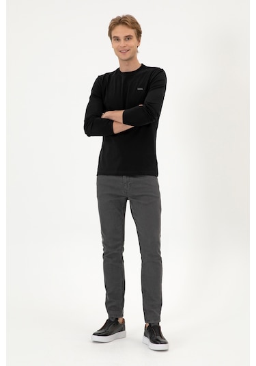 U.s. Polo Assn. Erkek Siyah Sweatshirt 50313744-vr046 Siyah