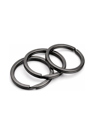30 Adet Platin Renk 3 Cm Metal Anahtarlık Halkası