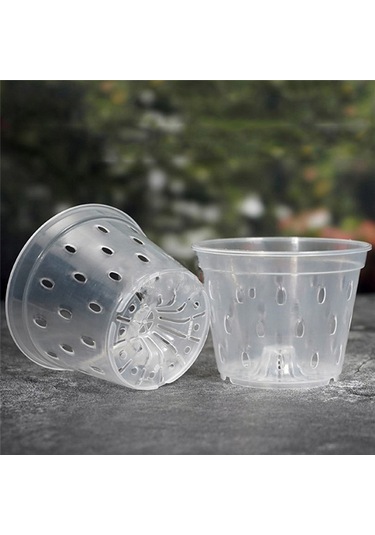 Orkide Saksıları- 7 İnç- 5 Saksı Ve Tabak, Orkide Saksıları